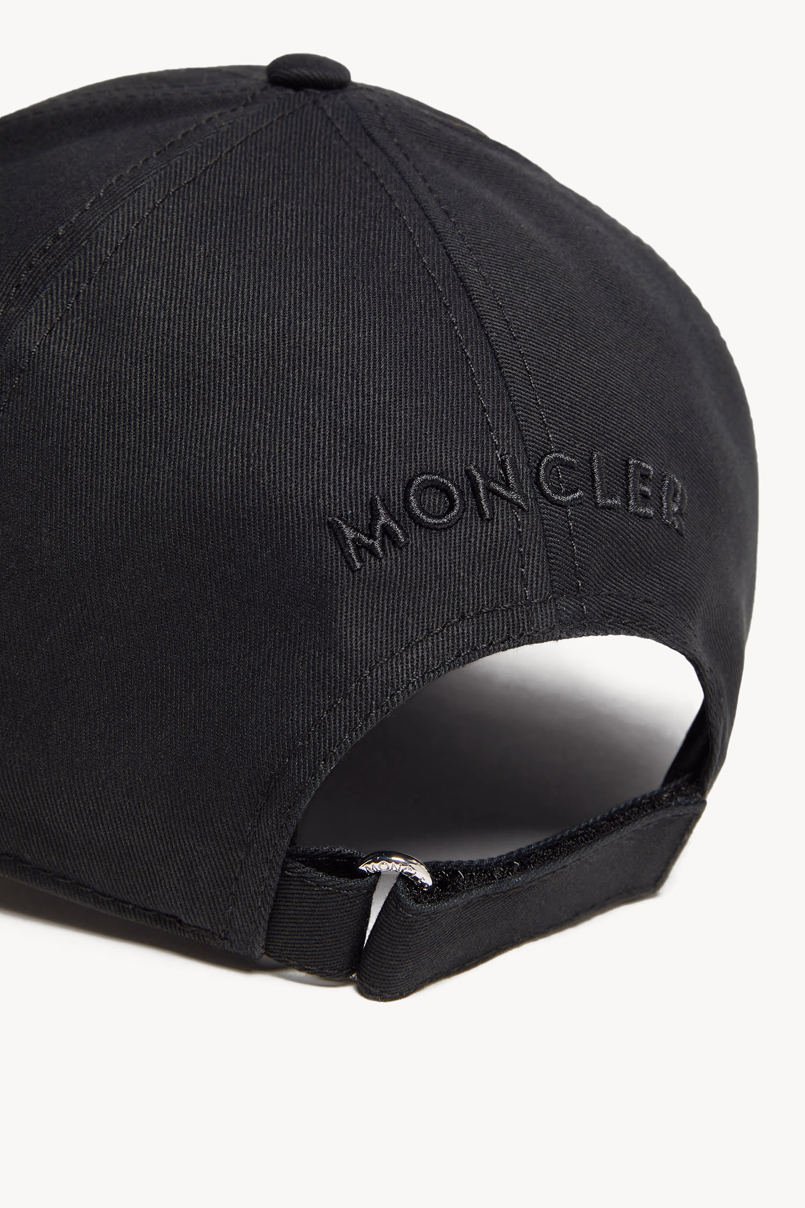 Casquette en gabardine Hommes Noir Moncler 4